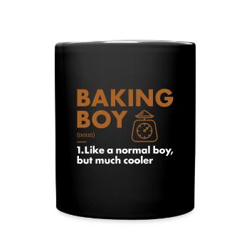 Baker Boy Definition Baking - Tasse einfarbig - Schwarz - Vorne