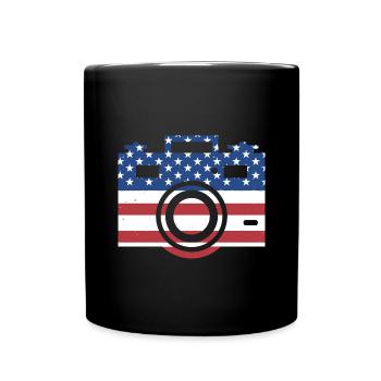 Photographe Us Flag Photography - Mug uni - noir - Devant