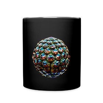 Pailletten,artischocke,glitzernde Artischocke - Tasse einfarbig - Schwarz - Vorne