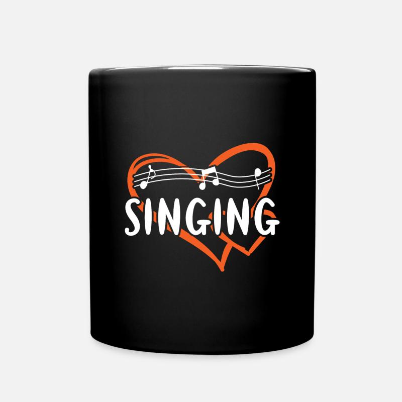 Chanteur Chant Coeur - Mug uni - noir