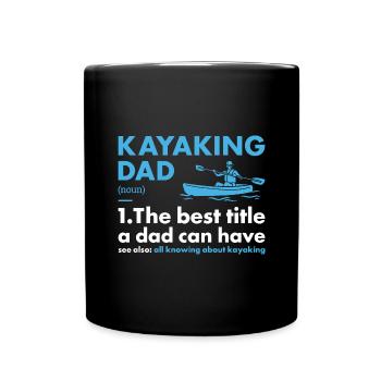 Kayakiste Papa Définition Kayak - Mug uni - noir - Devant