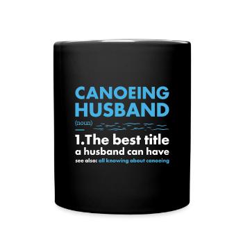 Canoteur Mari Définition Canoë - Mug uni - noir - Devant