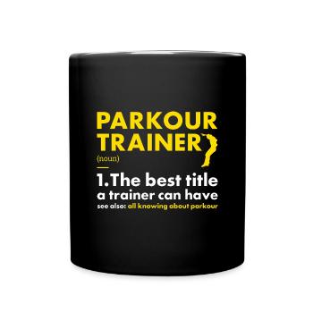 Traceur Trainer Definition Parkour - Full Colour Mug - black - Front