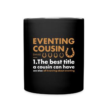 Rider Cousin Definition Eventing - Tasse einfarbig - Schwarz - Vorne