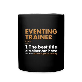 Rider Trainer Definition Eventing - Tasse einfarbig - Schwarz - Vorne