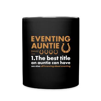 Rider Auntie Definition Eventing - Full Colour Mug - black - Front