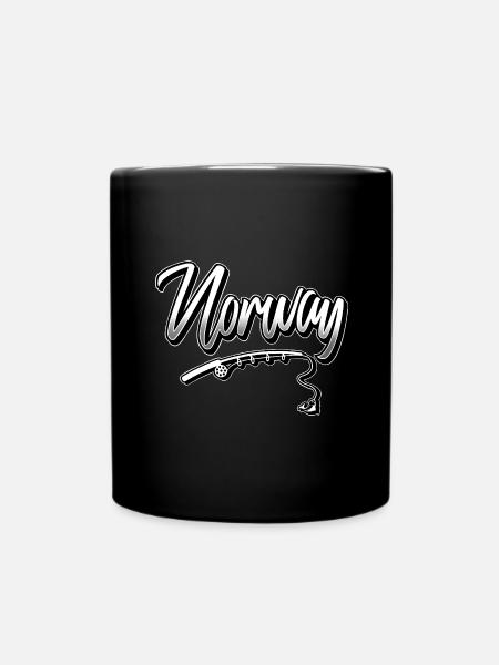 Norwegen Anglen - Tasse einfarbig - Schwarz