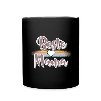 Mama - Tasse einfarbig - Schwarz - Vorne