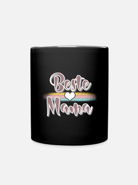 Mama - Tasse einfarbig - Schwarz