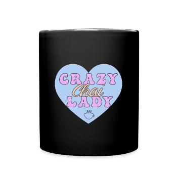 Chai Latte Tee trinken Teetrinker - Tasse einfarbig - Schwarz - Vorne