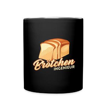 Bäcker Backen Konditor - Tasse einfarbig - Schwarz - Vorne