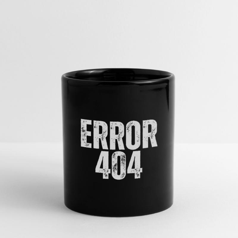 Error 404 - Cooles Programmierer Design Tasse einfarbig