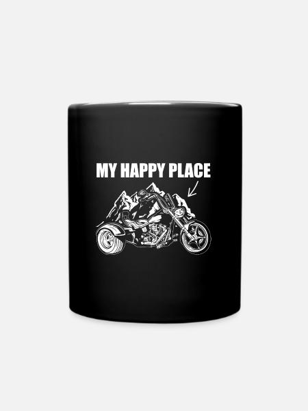 Trike Gift Ideas | Trikes Trike Rider Motorcycle - Full Colour Mug - black