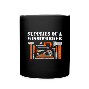 Fournitures de charpentier d’un menuisier menuisier - Mug uni - noir - Devant