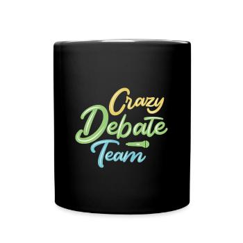 Debating Debate Arguing - Full Colour Mug - black - Front
