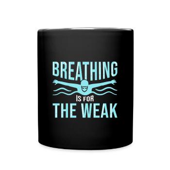 Schwimmen Schwimmer - Tasse einfarbig - Schwarz - Vorne