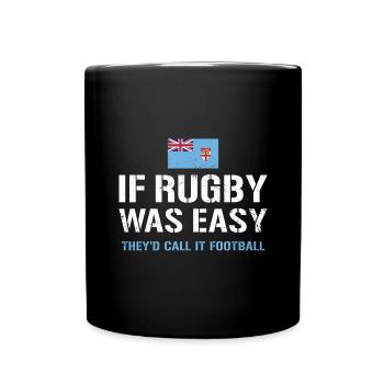 Le rugby était facile, ils l’appelaient football fidji rugby - Mug uni - noir - Devant