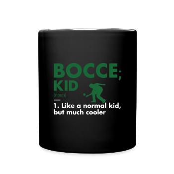 Sport Kid Définition Bocce - Mug uni - noir - Devant