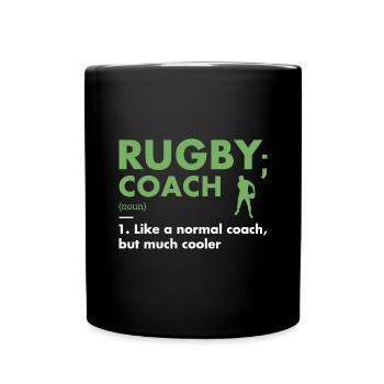 Sport Coach Definition Rugby - Tasse einfarbig - Schwarz - Vorne