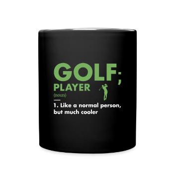 Sport Player Definition Golf - Full Colour Mug - black - Front