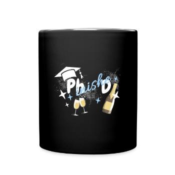 Graduation Docteur Phinished Stars Vin mousseux Phinished - Mug uni - noir - Devant