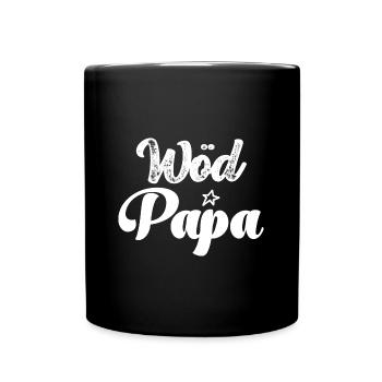 Wöd Papa Toller Papa Österreich Vatertag Vater - Tasse einfarbig - Schwarz - Vorne