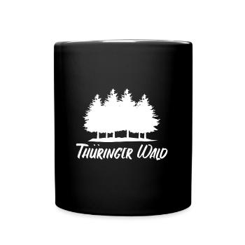 Thüringer Wald Thüringen Heimat Erfurt Wandern - Tasse einfarbig - Schwarz - Vorne