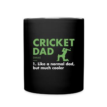 Sport Dad Definition Cricket - Tasse einfarbig - Schwarz - Vorne