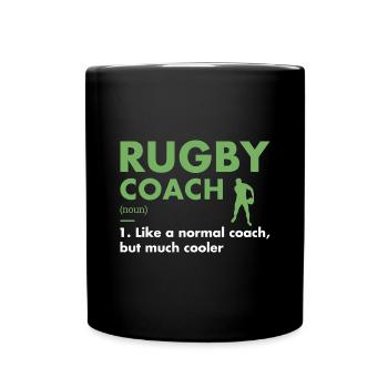 Sport Coach Definition Rugby - Tasse einfarbig - Schwarz - Vorne