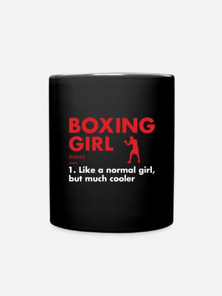 Sport Girl Définition Boxe - Mug uni - noir
