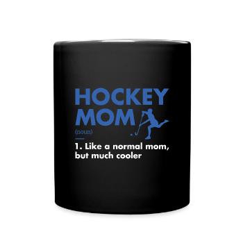 Sport Maman Définition Hockey - Mug uni - noir - Devant