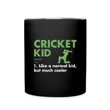 Sport Kid Définition Cricket - Mug uni - noir - Devant