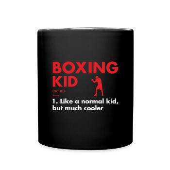 Sport Kid Definition Boxing - Full Colour Mug - black - Front