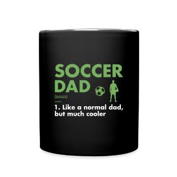 Sport Dad Definition Soccer - Tasse einfarbig - Schwarz - Vorne