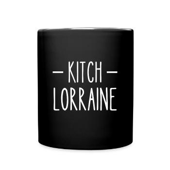 kitch lorraine - Mug uni - noir - Devant