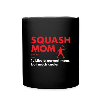 Sport Mom Définition Squash - Mug uni - noir - Devant