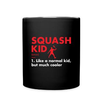 Sport Kid Définition Squash - Mug uni - noir - Devant