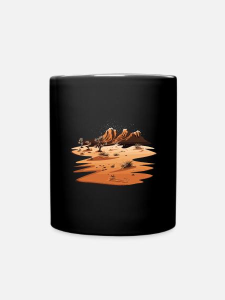 Paysage naturel désertique - Mug uni - noir
