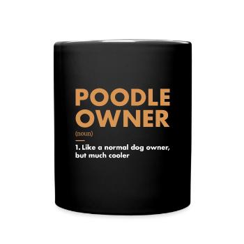 Définition du propriétaire de caniche - Mug uni - noir - Devant