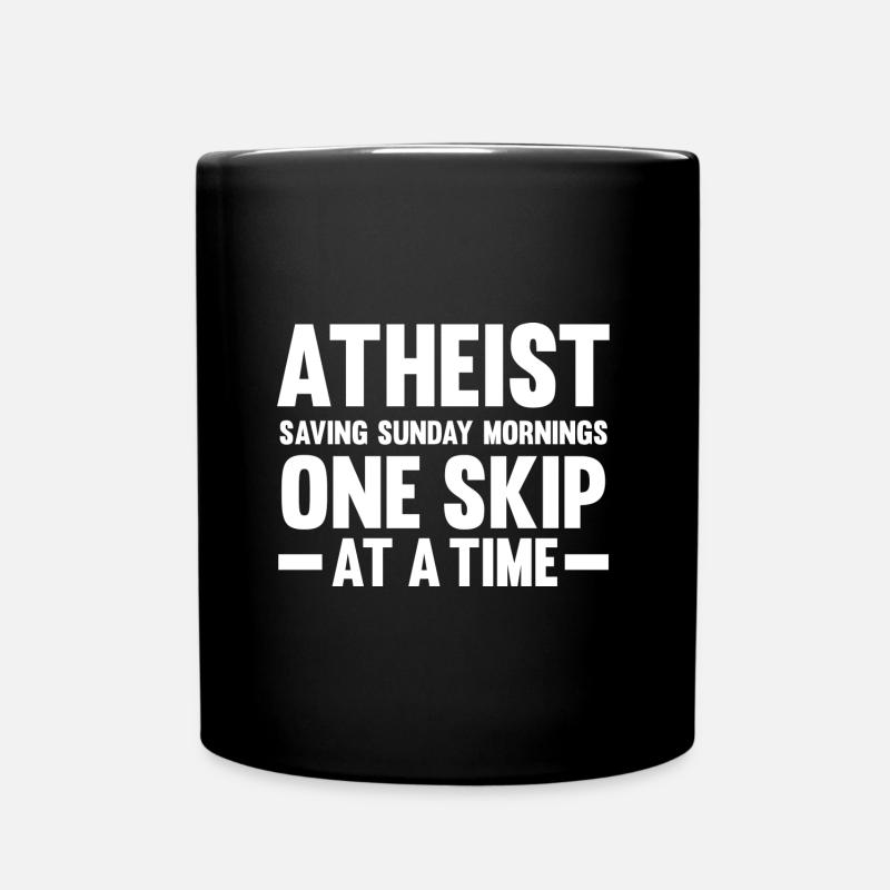 Atheisten Geschenke | Religion Atheismus Kirche - Tasse einfarbig - Schwarz