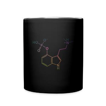 Molécule de psilocybine Chimie Champignons magiques Champignons Psy - Mug uni - noir - Devant