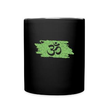 Om - Tasse einfarbig - Schwarz - Vorne