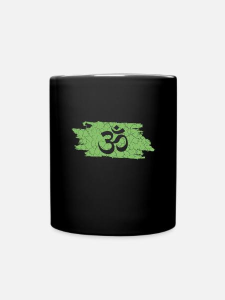Om - Tasse einfarbig - Schwarz