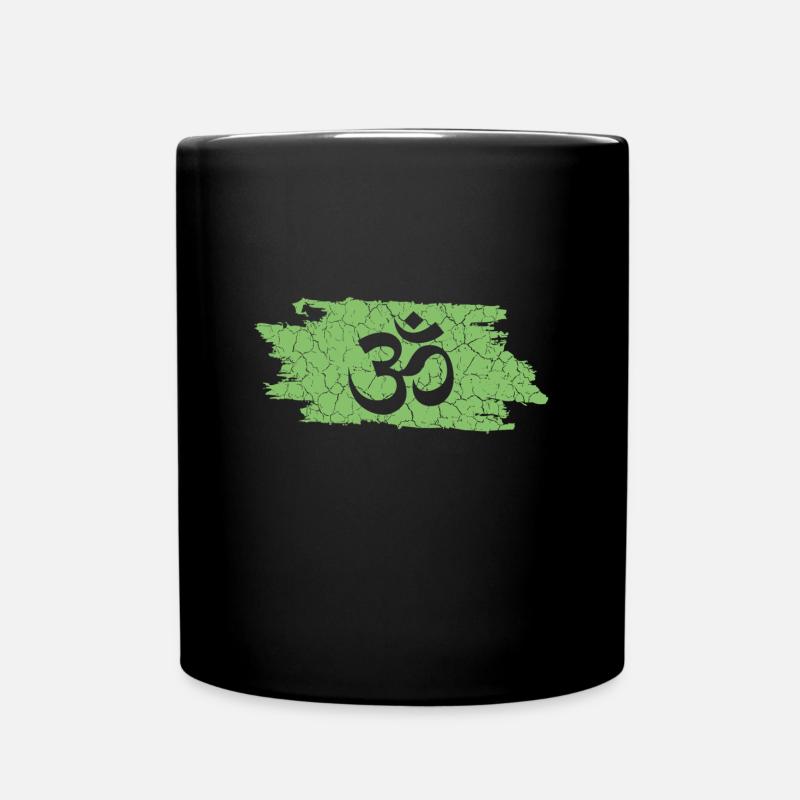 Om - Tasse einfarbig - Schwarz