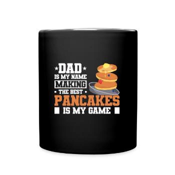 Pancake Koch | Pfannkuchen Ahornsirup Geschenke - Tasse einfarbig - Schwarz - Vorne