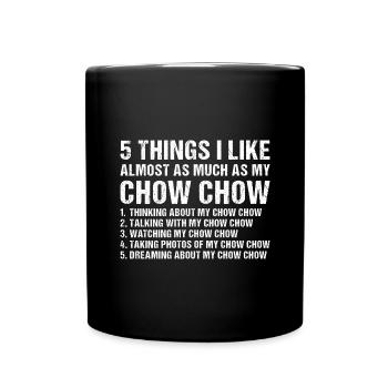 J’aime autant que mon Chow Chow - Mug uni - noir - Devant