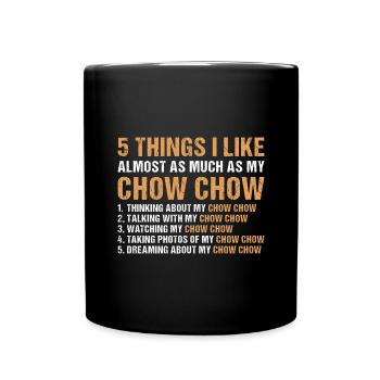 J’aime autant que mon Chow Chow - Mug uni - noir - Devant
