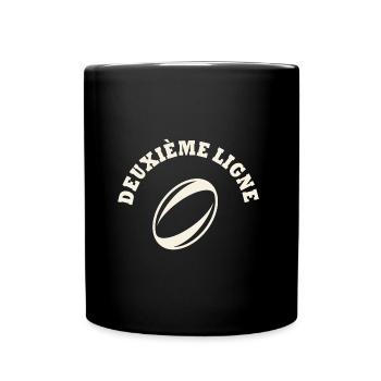 rugby position deuxième ligne - Mug uni - noir - Devant