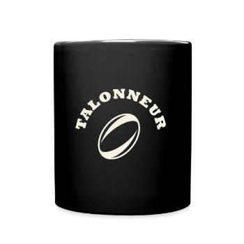 rugby position talonneur - Mug uni - noir - Devant