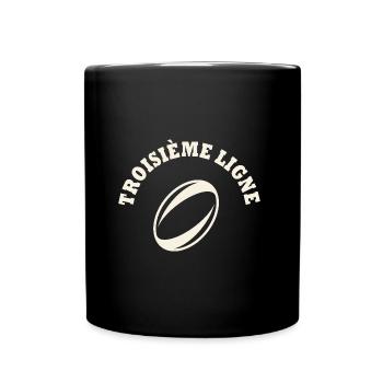 rugby position troisième ligne - Mug uni - noir - Devant
